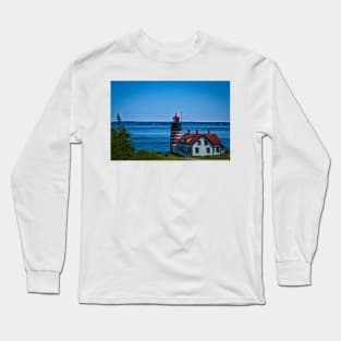 West Quoddy Head Light Long Sleeve T-Shirt